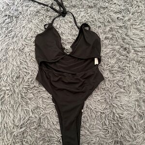 black one piece bodysuit